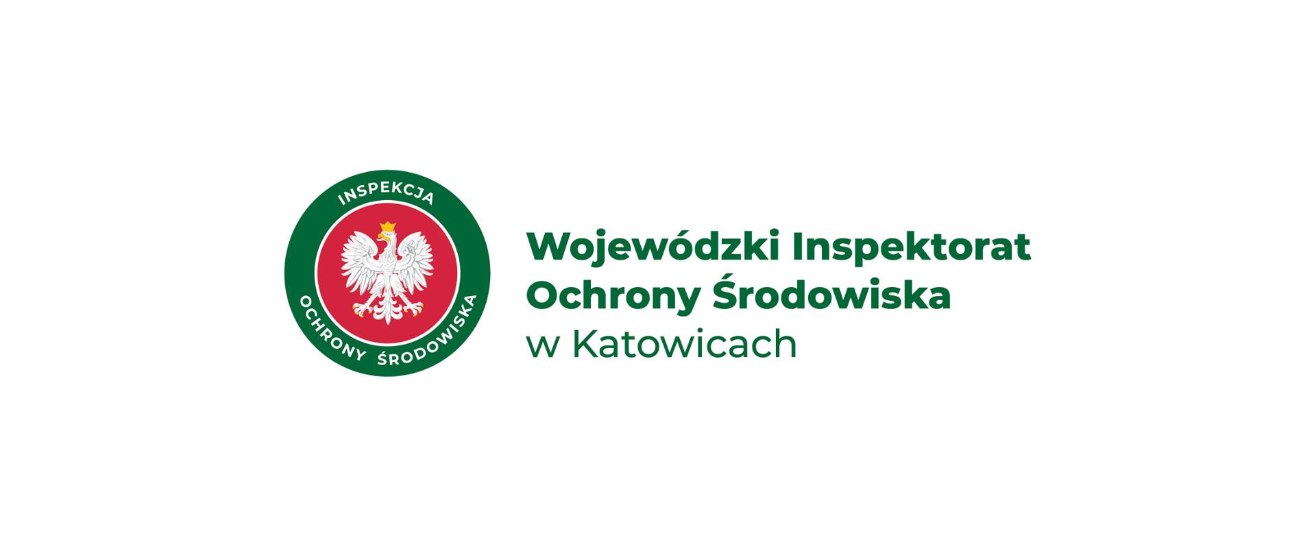 Logo z napisem Wojewódzki Inspektorat Ochrony Środowiska w Katowicach