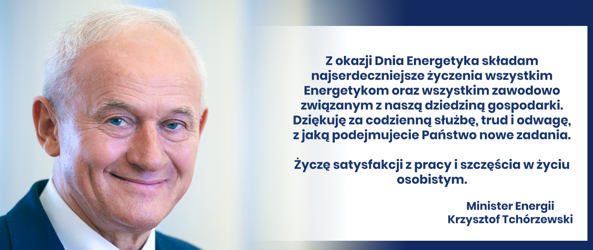 Życzenia z okazji Dnia Energetyka