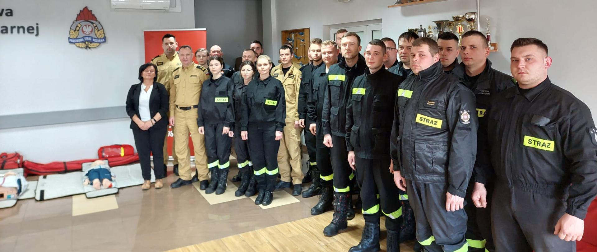 Pierwsze na terenie województwa mazowieckiego szkolenie z zakresu Kwalifikowanej Pierwszej Pomocy dla strażaków ratowników jednostek OSP
