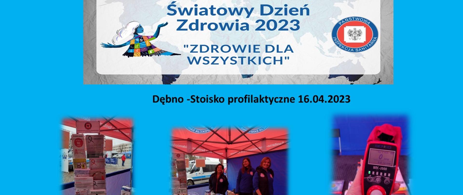 Stoisko profilaktyczno- edukacyjne w ramach obchodów Światowego Dnia Zdrowia