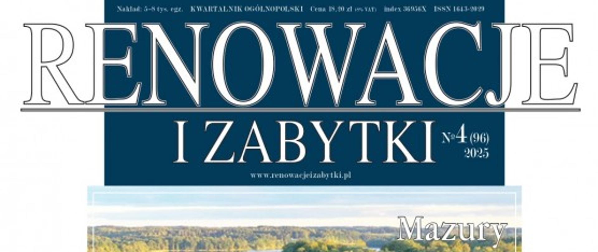 okładka czasopisma Renowacje i Zabytki 4/2025