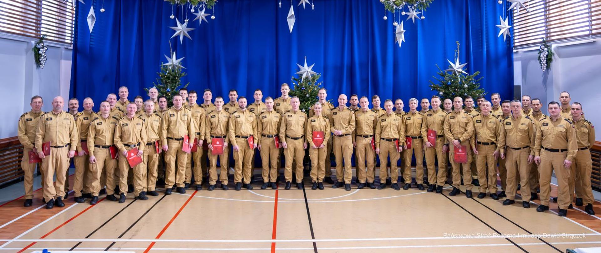 Spotkanie Śląskiego Komendanta Wojewódzkiego PSP ze strażakami wyróżniającymi się osiągnięciami sportowymi