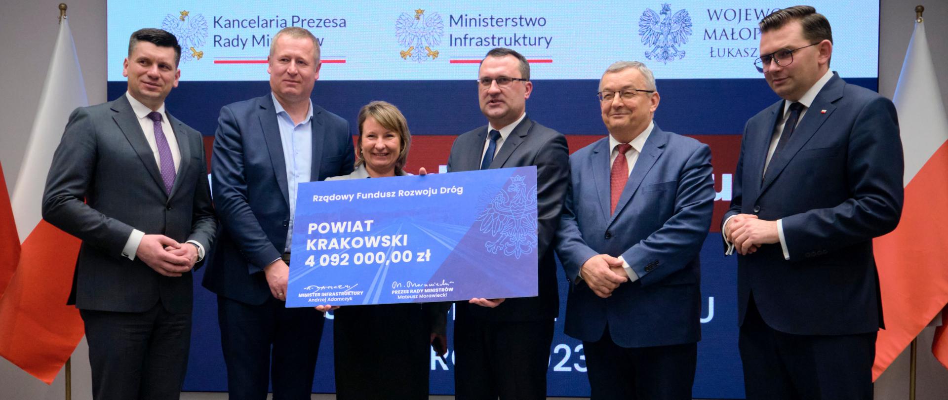 Rządowe wsparcie na drogi samorządowe w województwie małopolskim