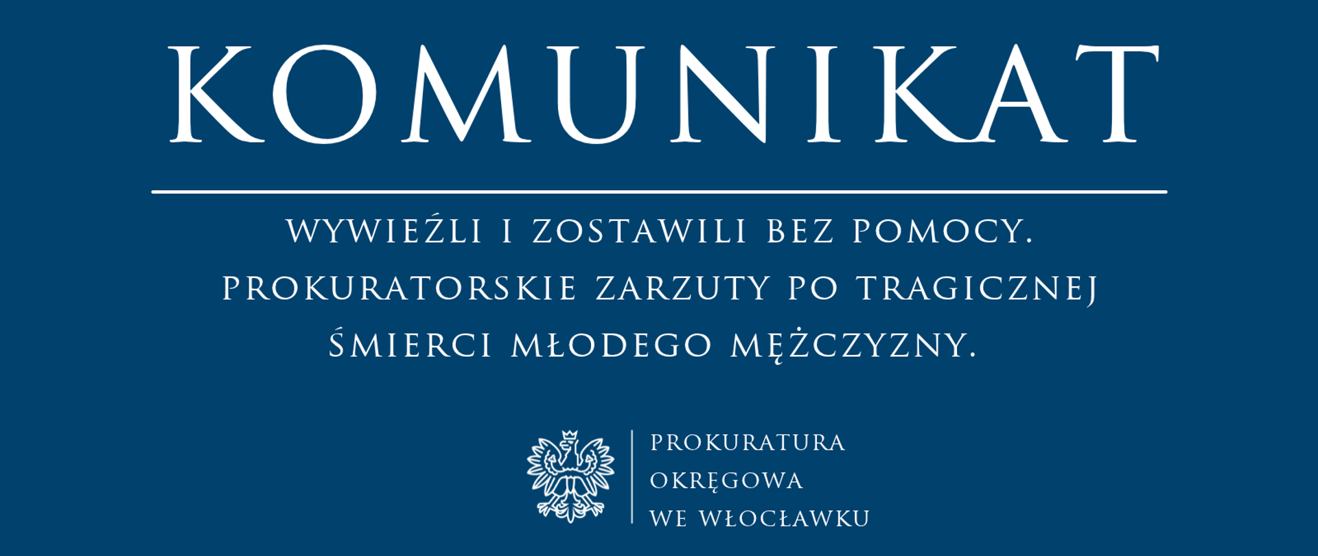 Komunikat Prokuratury Rejonowej w Lipnie 
