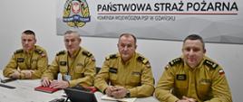 Podsumowanie roku 2025 przez pomorskiego komendanta wojewódzkiego PSP nadbryg. Jacka Niewęgłowskiego i jego zastępców