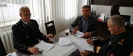 Podpisanie porozumienia dotyczącego OSP Bałtów