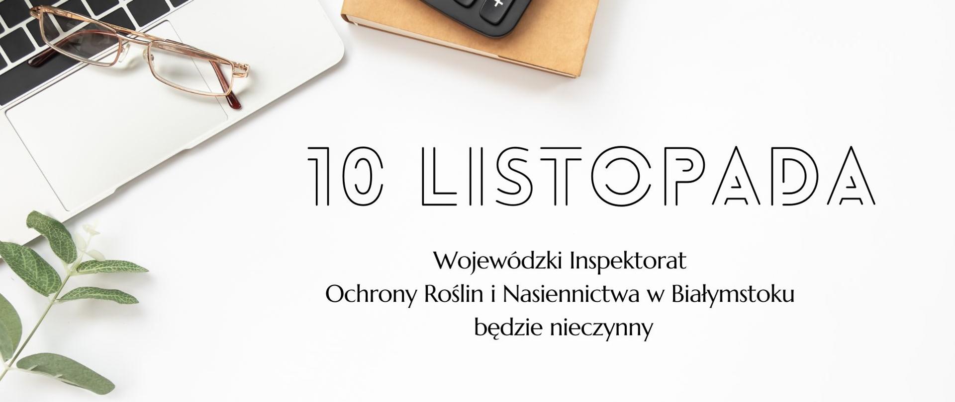 10 listopada 2025 r. Wojewódzki Inspektorat będzie nieczynny.