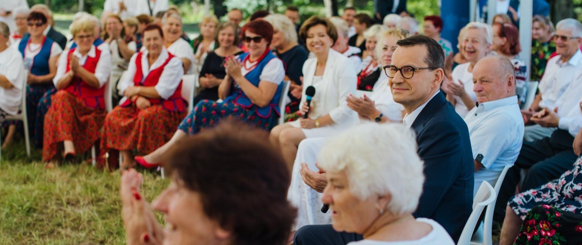 Spotkanie premiera Mateusza Morawieckiego z seniorami.