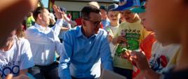 Premier Mateusz Morawiecki w Przedszkolu w Żabiej Woli.