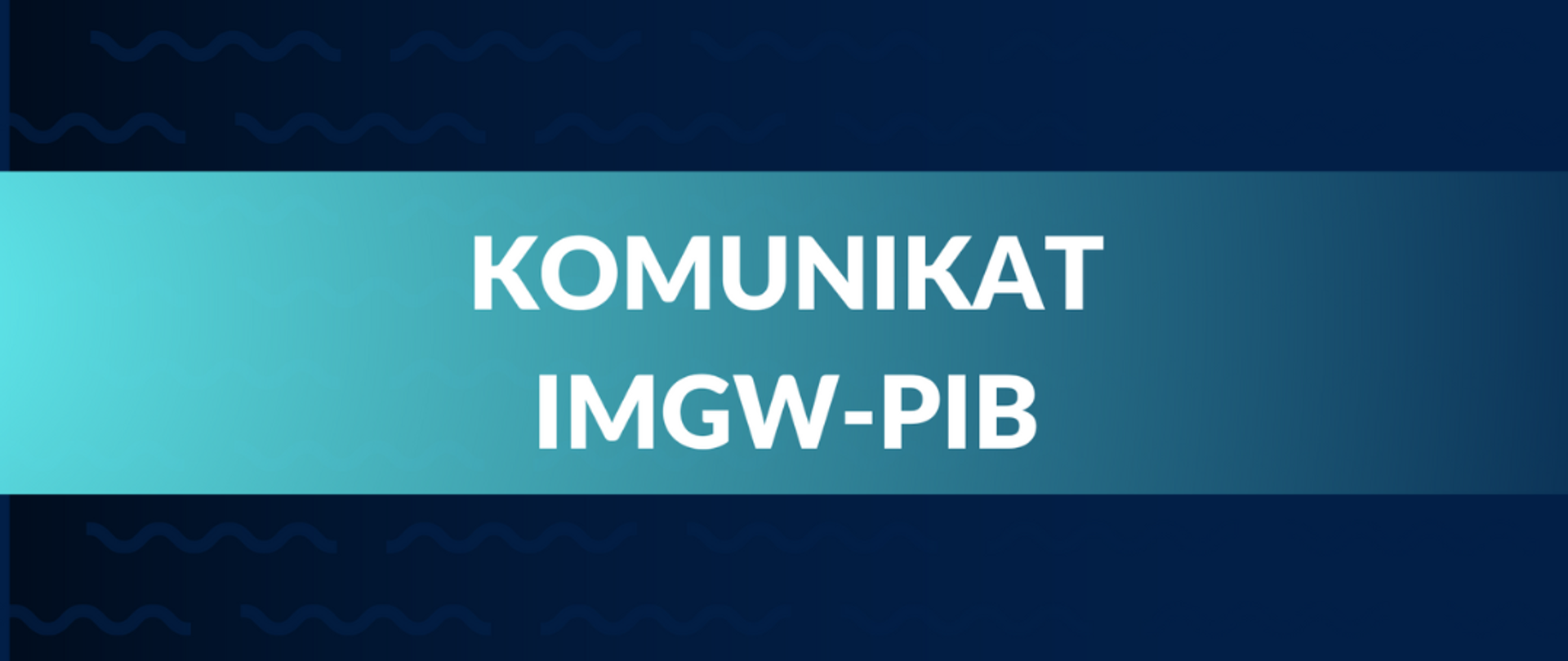 baner - komunikat IMGW-PIB