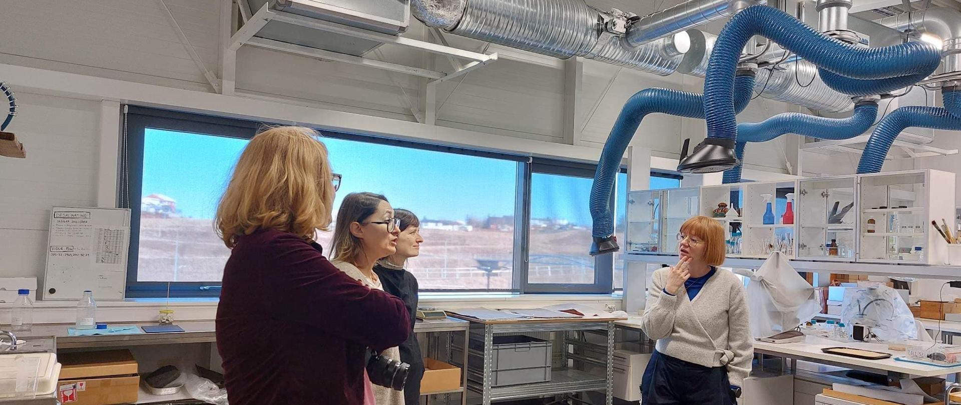 Spotkanie w składach Muzeum Narodowego w to Hafnarfjörður. 