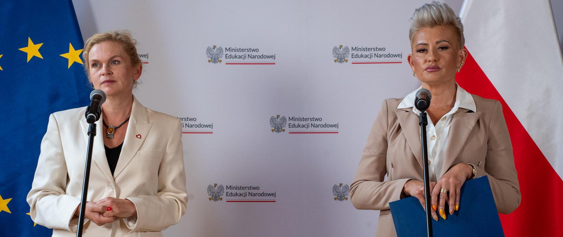 Zagrożone bezpieczeństwo uczniów, podejrzenie złamania prawa wyborczego i przepisów RODO. Minister Barbara Nowacka: „to szczególnie bulwersujący przypadek” - konferencja z udziałem minister Barbary Nowackiej oraz podlaskiej kurator oświaty