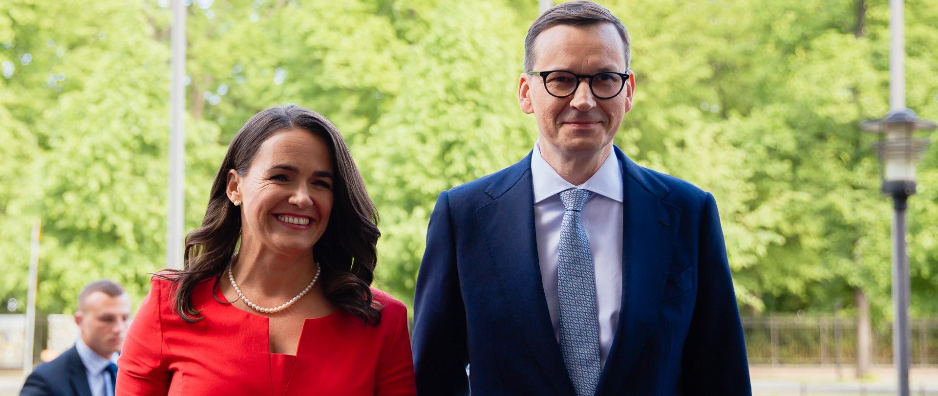 Spotkanie Premiera Mateusza Morawieckiego i Pani Prezydent Węgier Katalin Novák.