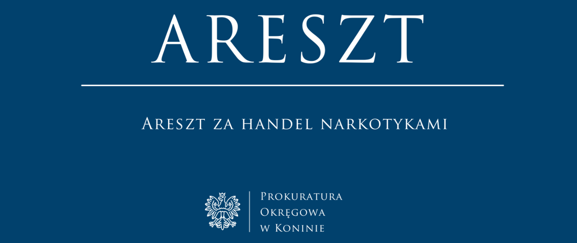 Areszt za handel narkotykami