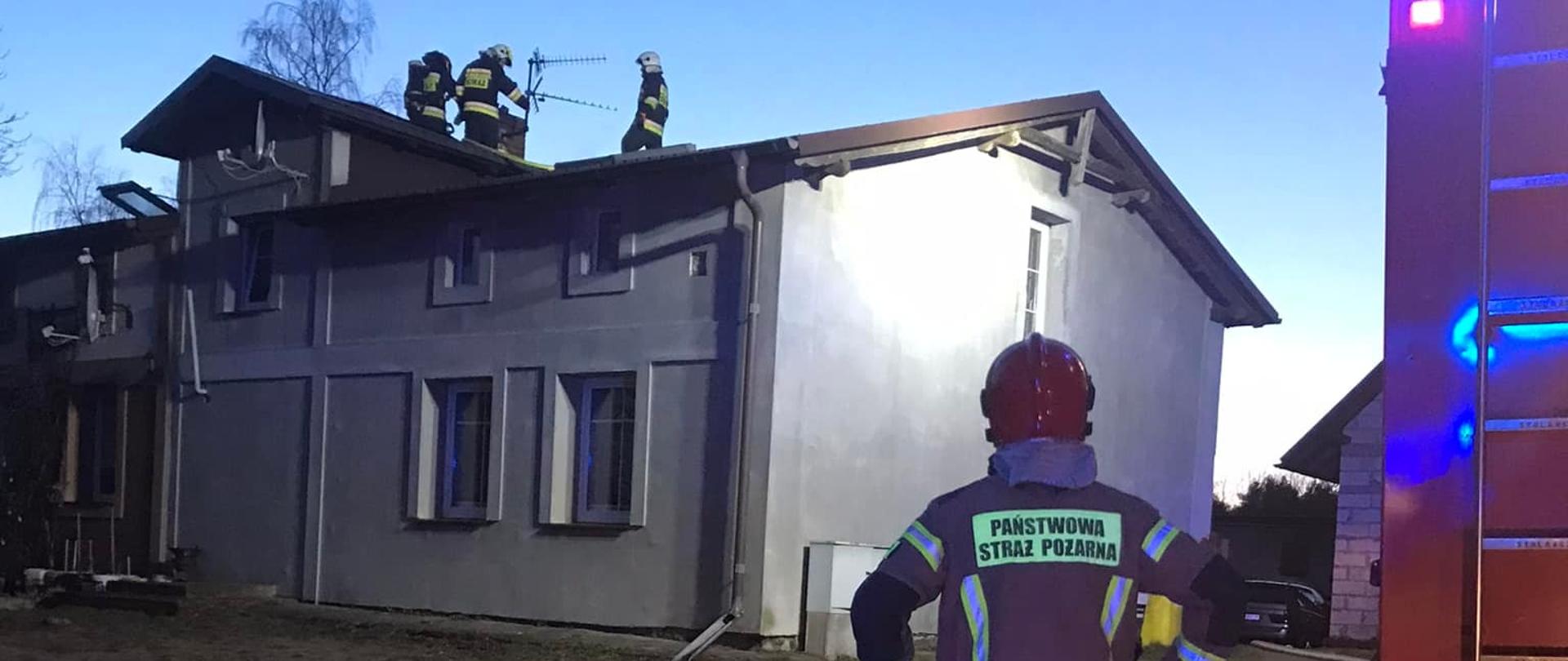 Pożar domu w Rotembarku