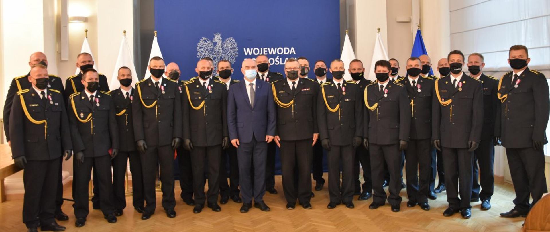 Uroczystość wręczenia odznaczeń dla strażaków PSP garnizonu dolnośląskiego