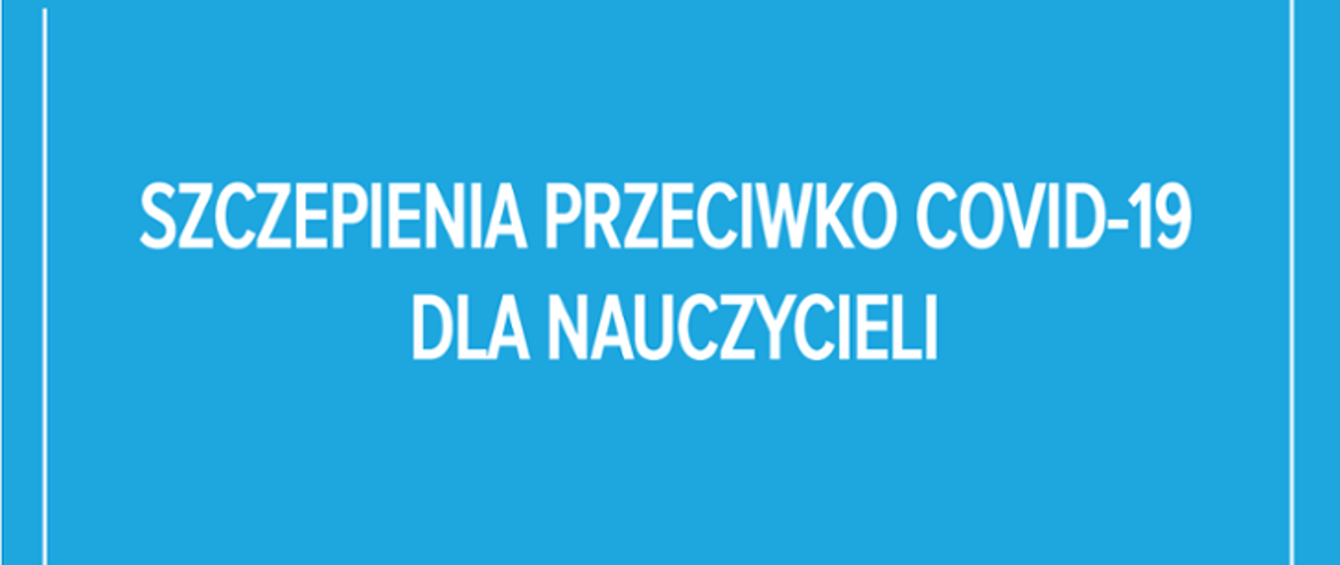 Szczepienia dla nauczycieli
