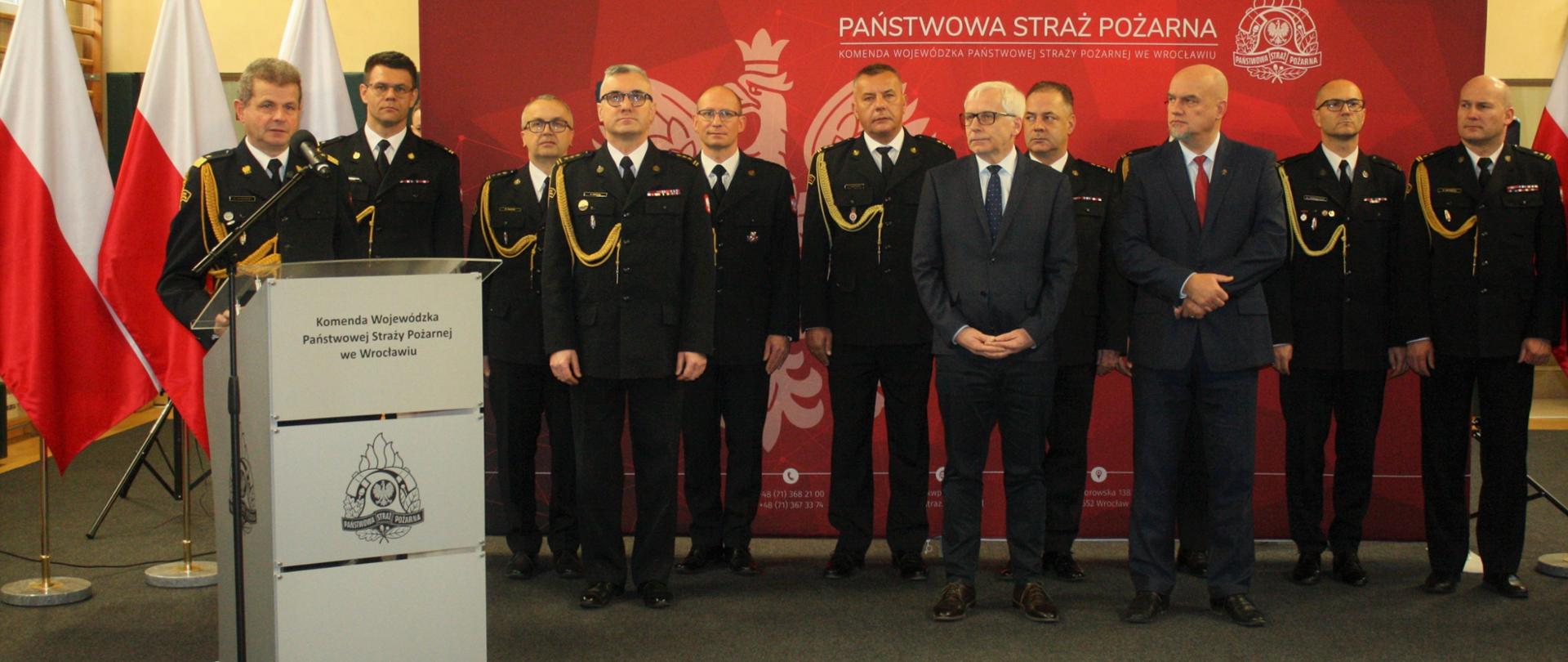 Powitanie przez komendanta