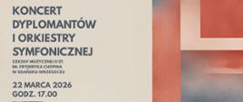 Koncert dyplomantów i orkiestry symfonicznej.