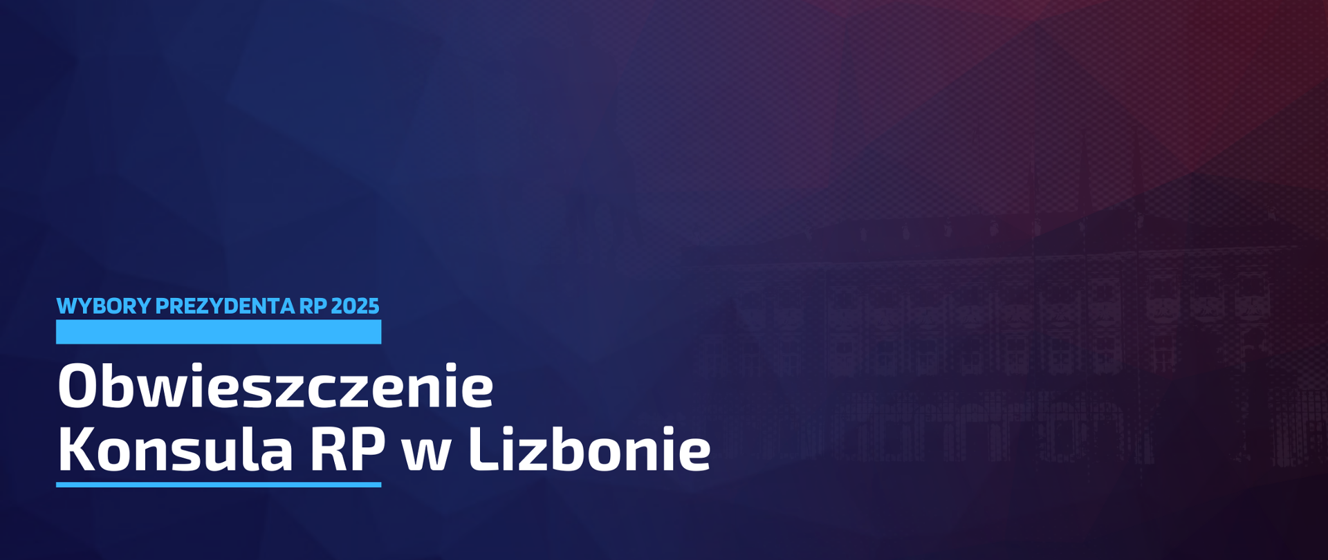 Obwieszczenie Konsula RP w Lizbonie