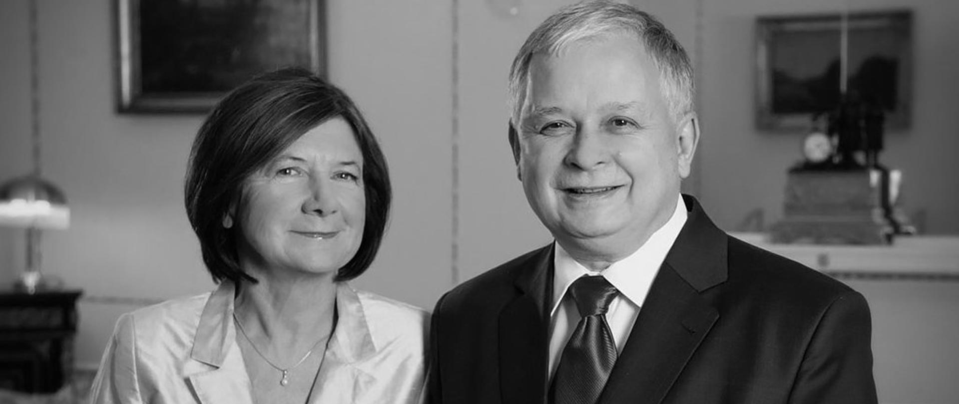Prezydent Kaczyński z żoną
