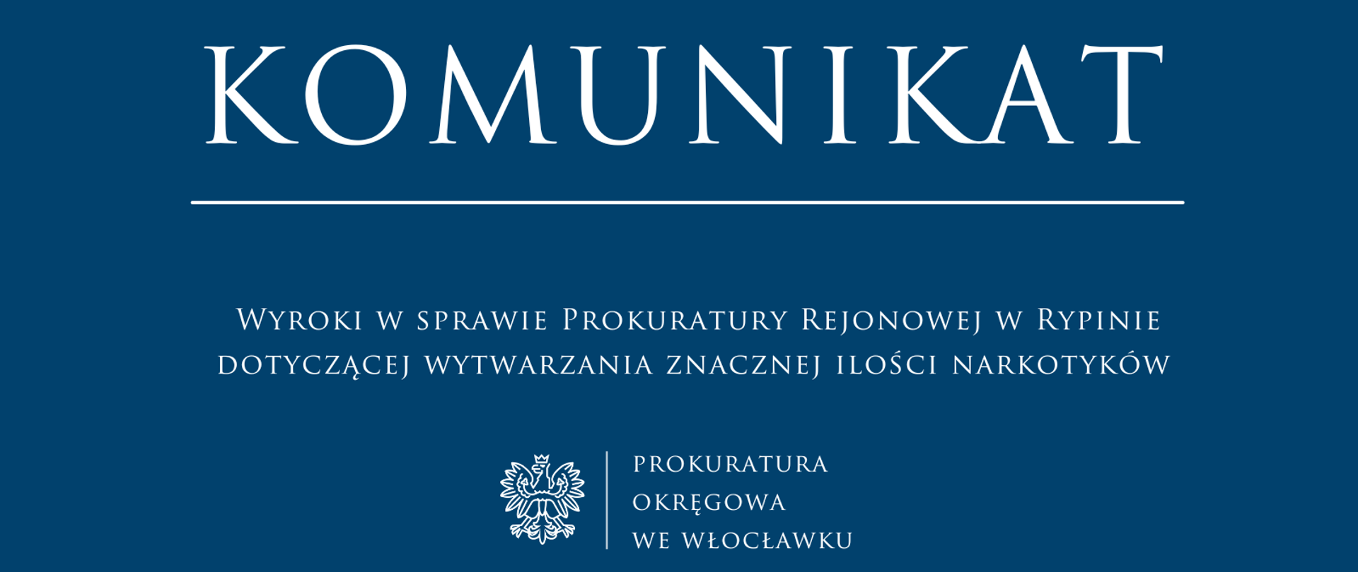 Komunikat Prokuratury Rejonowej w Rypinie