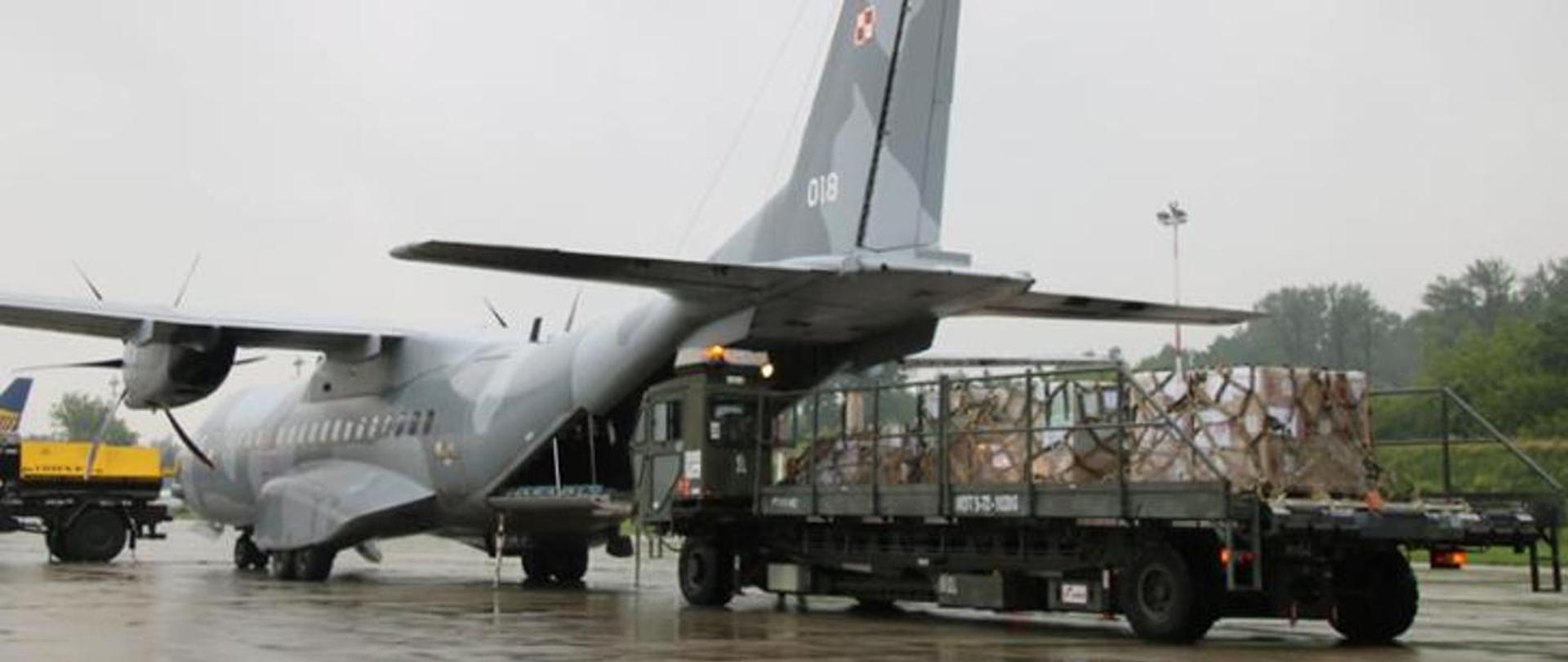 Plane loaded with Humanitarian assistance 
