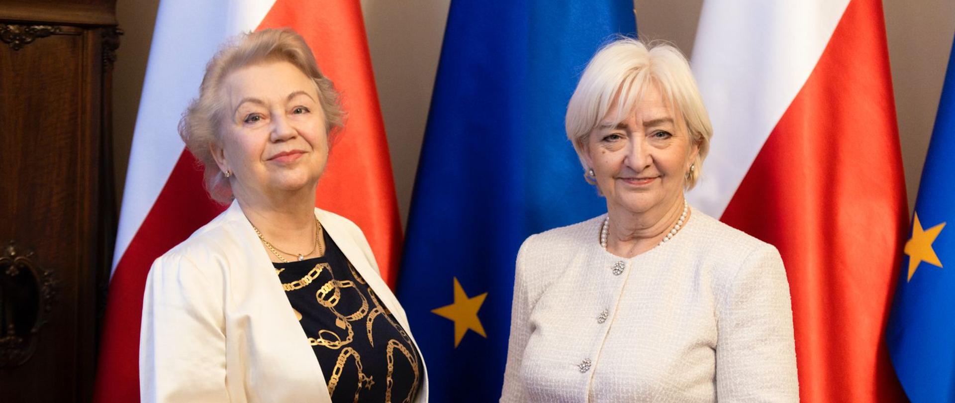 Wojewoda łódzki Dorota Ryl wspólnie z prof. Martą Woldańską-Okońską - konsultantką z zakresu balneologii i medycyny fizykalnej 