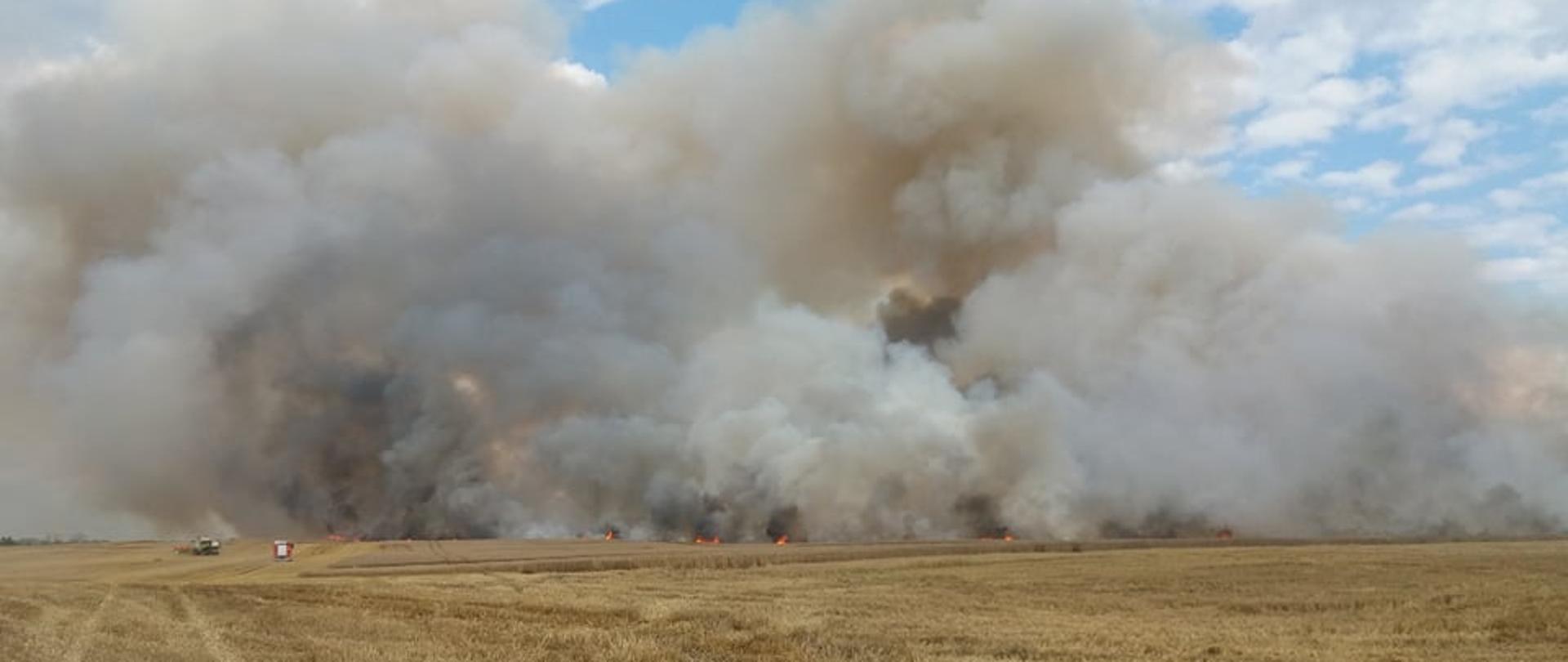 Pożar zboża