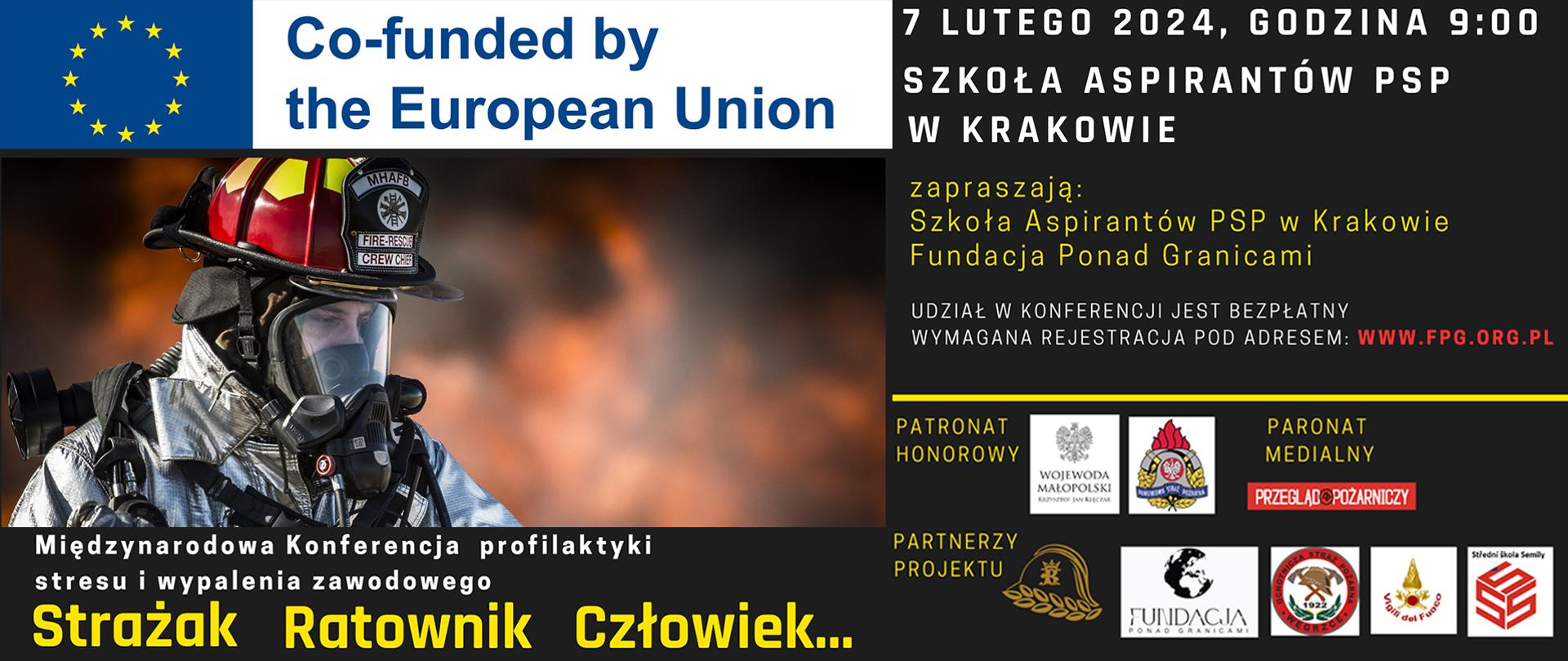 Plakat Międzynarodowa Konferencja "Strażak-Ratownik-Człowiek"