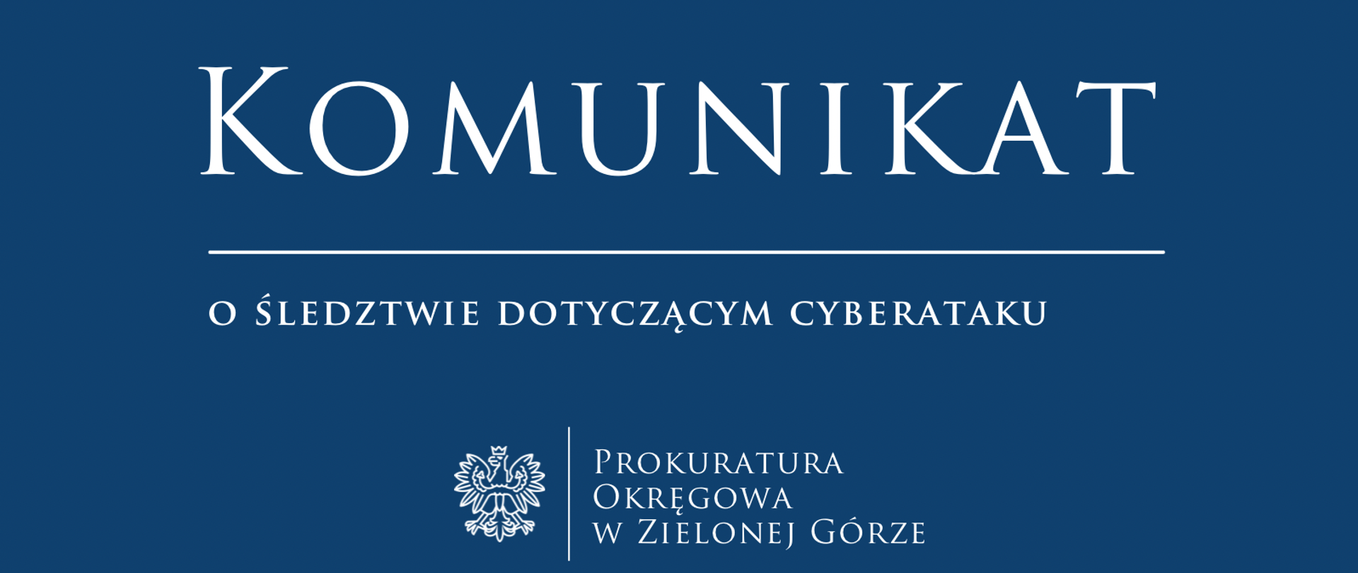 zdjęcie dot. komunikatu cyberatak