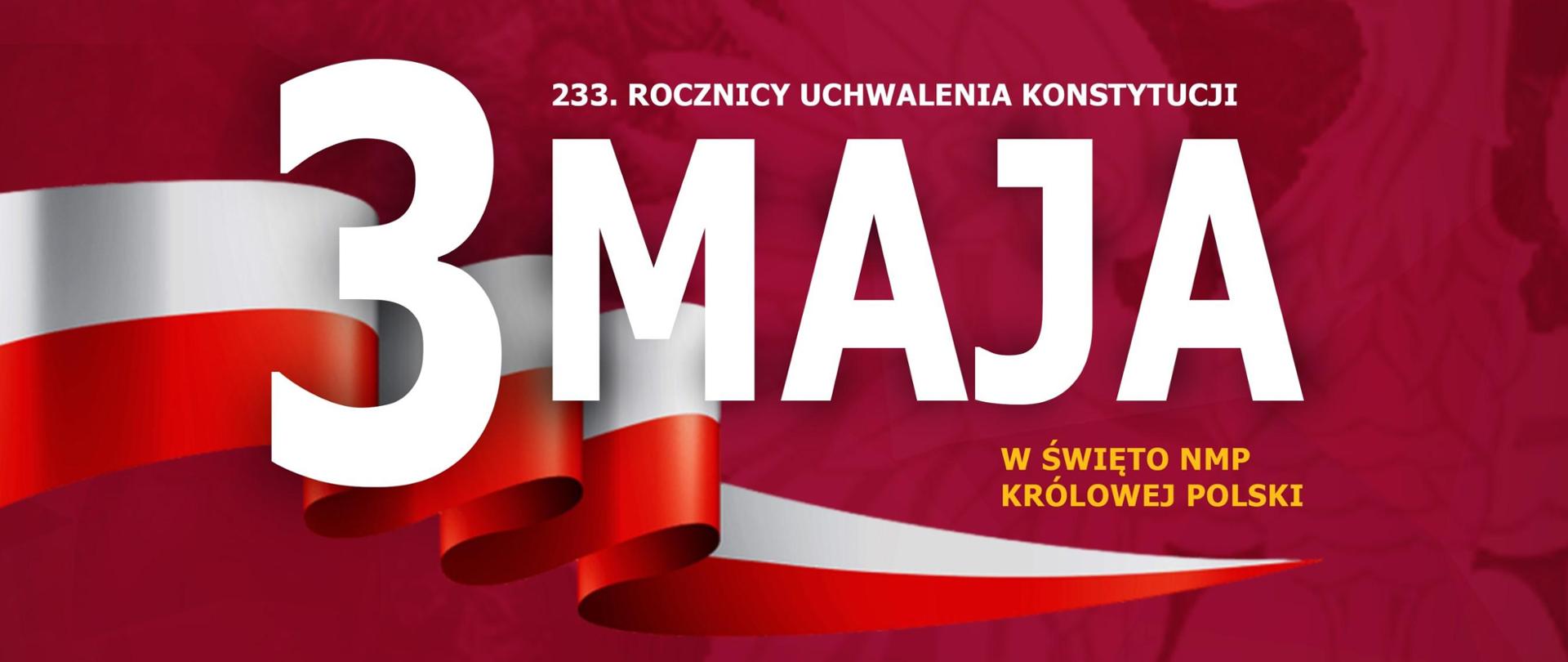 Zdjęcie przedstawia plakat starosty łańcuckiego zapraszający do uroczystych obchodów dnia 3 maja.