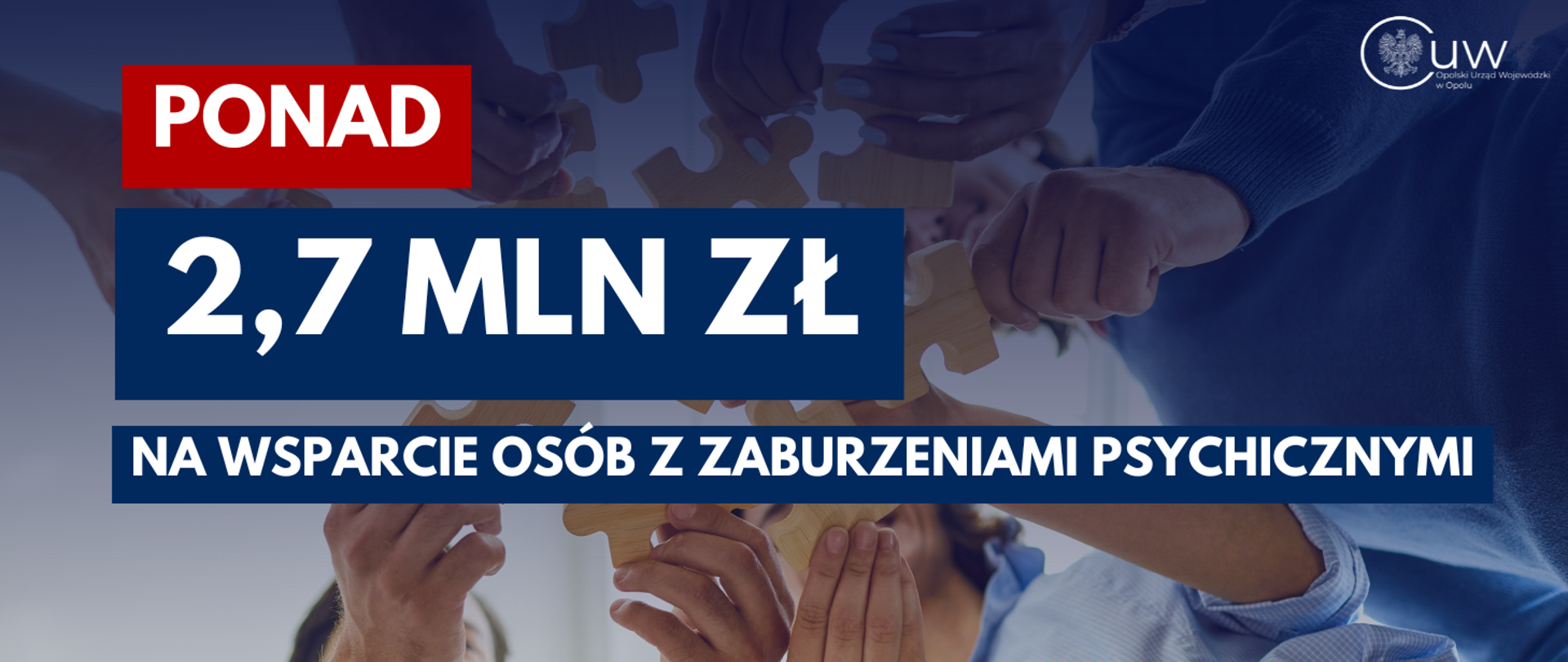 województwo opolskie otrzymało ponad 2,7 mln zł na wsparcie osób z zaburzeniami psychicznymi