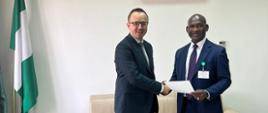 Spotkanie nowego chargé d’affaires Ambasady RP w Abudży z dyrektorem Protokołu Dyplomatycznego MSZ Nigerii