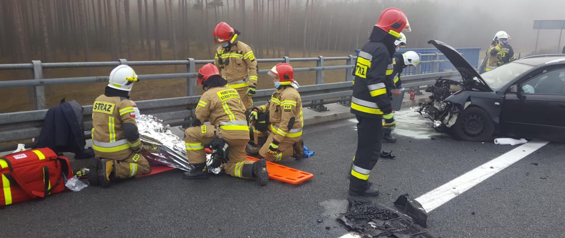 Kolejny wypadek na A2