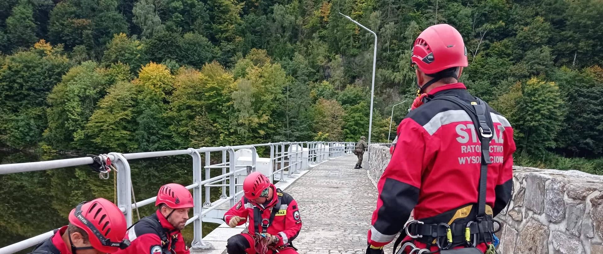 Strażacy na zaporze