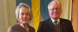 Ambasador Karolina Ostrzyniewska i Peter Hultqvist