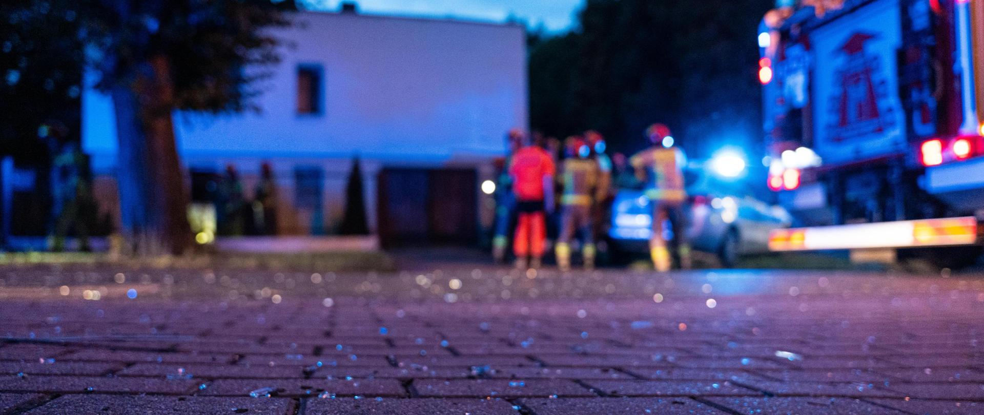 Działania ratownicze - Wybuch gazu ul. Knosały w Zabrzu