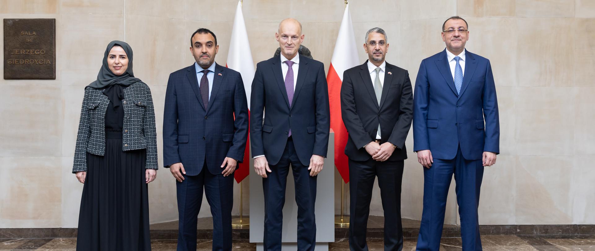 Undersecretary of State Wojciech Zajączkowski meets with ambassadors from Gulf Cooperation Council member countries.
