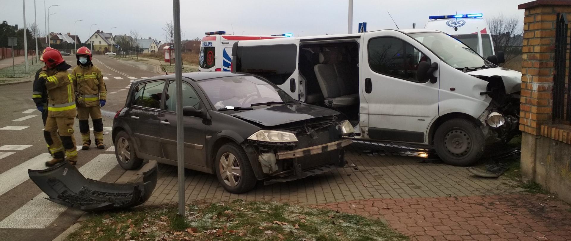 Kolizja samochodów osobowych