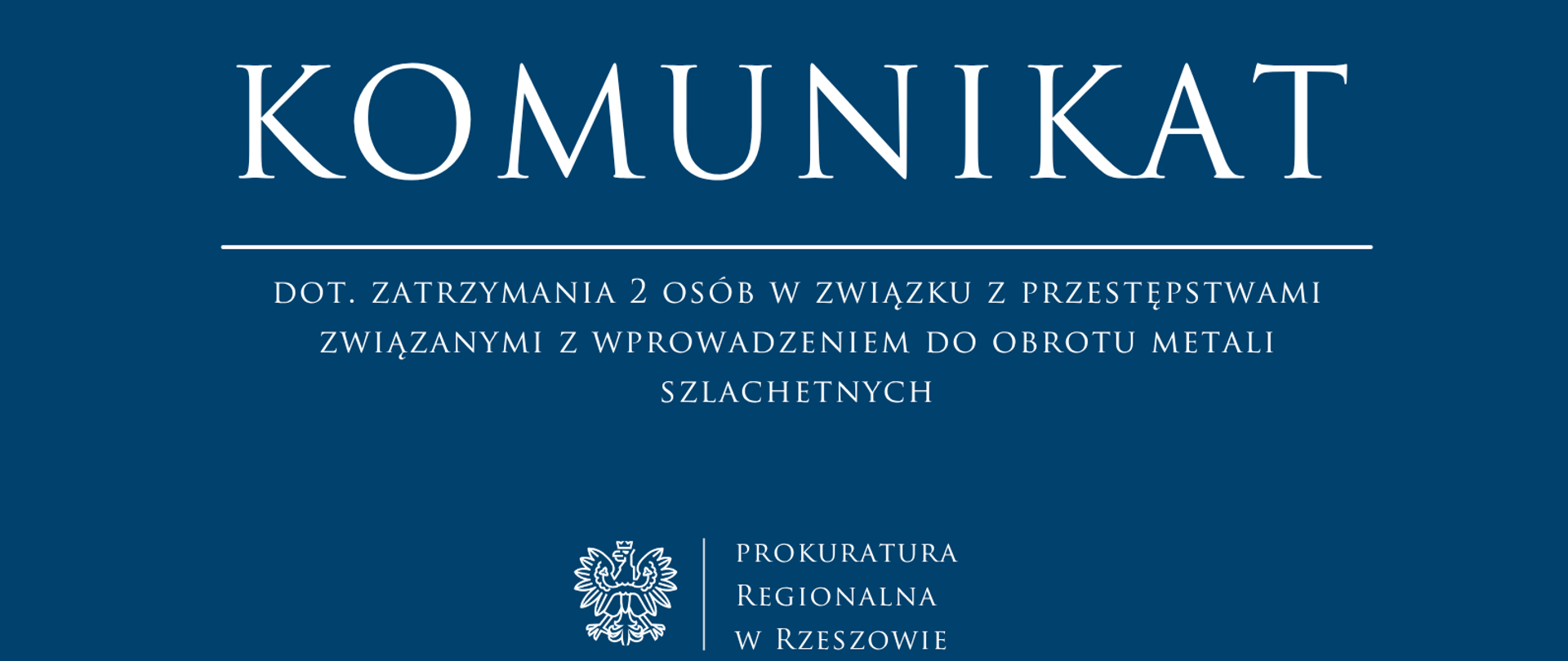 zatrzymanie 2 osób w związku z przestępstwami związanymi z wprowadzeniem do obrotu metali szlachetnych