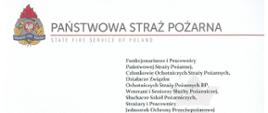 Zdjęcie przedstawia list Komendanta Głównego PSP z okazji Dnia Strażaka