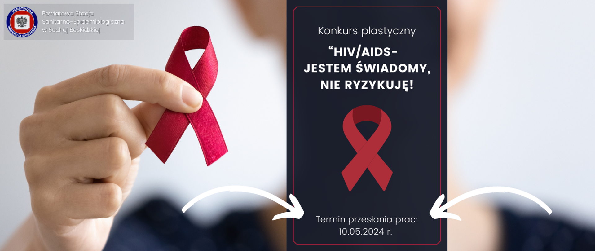Konkurs plastyczny na plakat „HIV/AIDS- jestem świadomy- nie ryzykuję!”