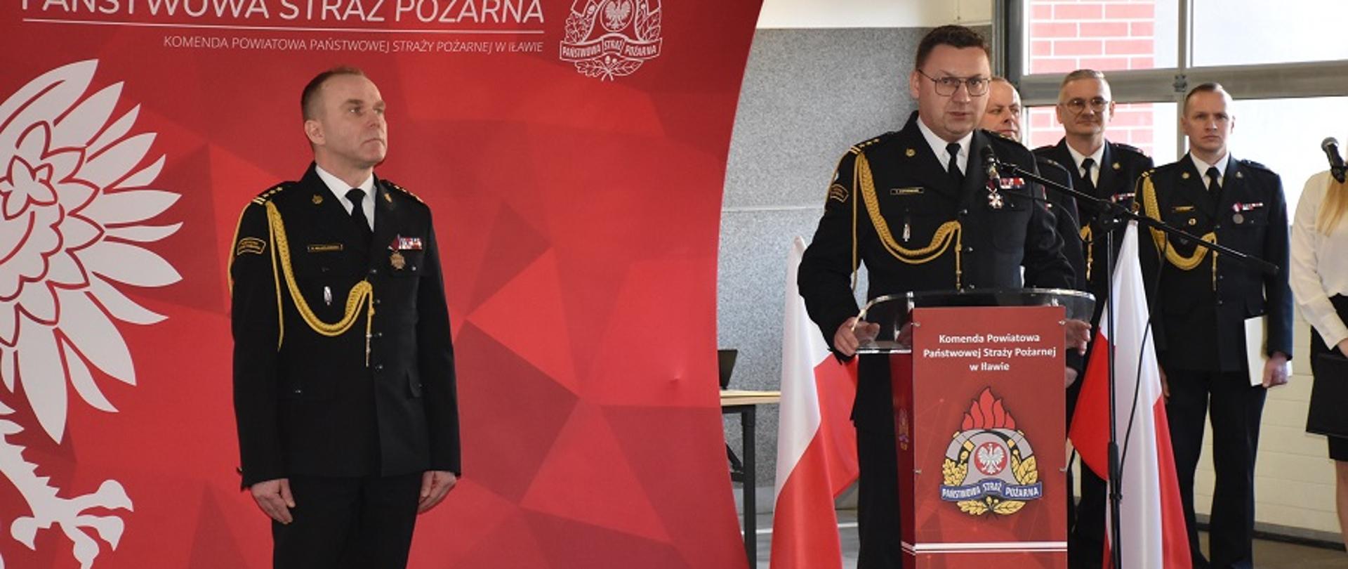 Przemawia st. bryg. Tomasz Ostrowski 