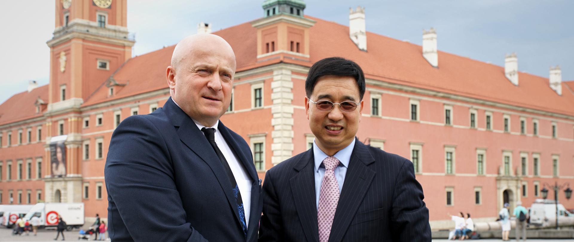 Wiceminister Jarosław Stawiarski i Ambasador Chin Liu Guangyuan