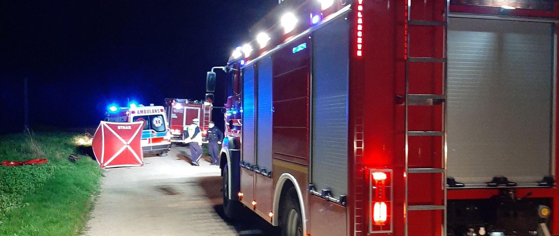 Wypadek motocyklu w miejscowości Buda Ruska