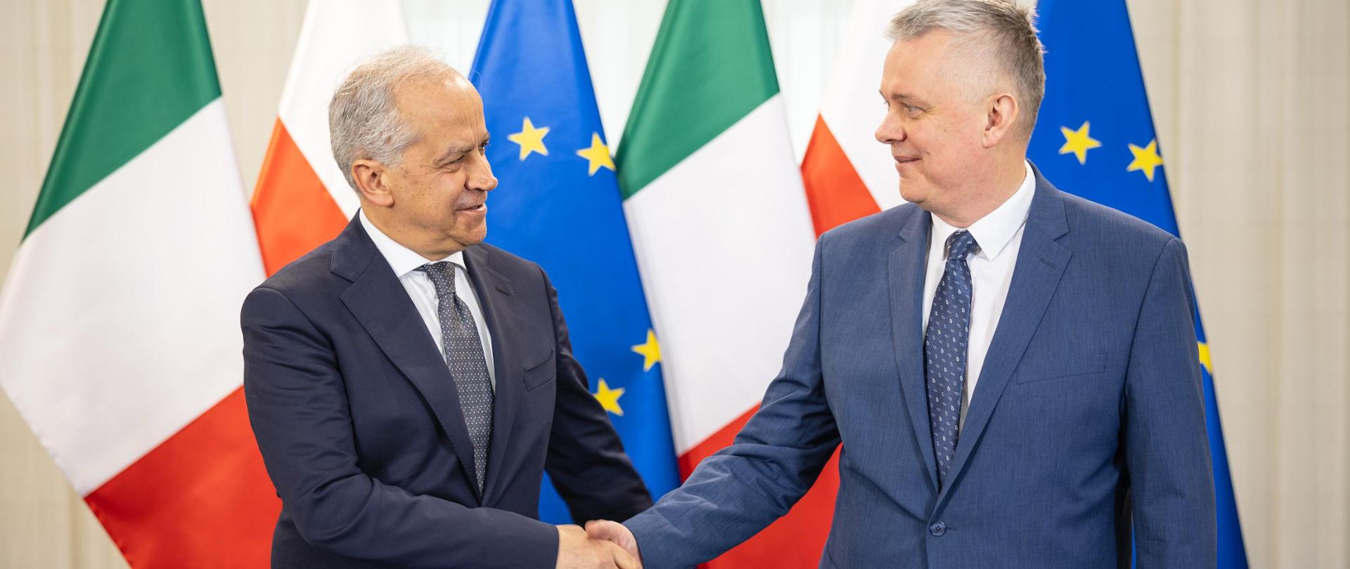 Minister Tomasz Siemoniak met with the Minister of the Interior of the Republic of Italy, Matteo Piantedosi