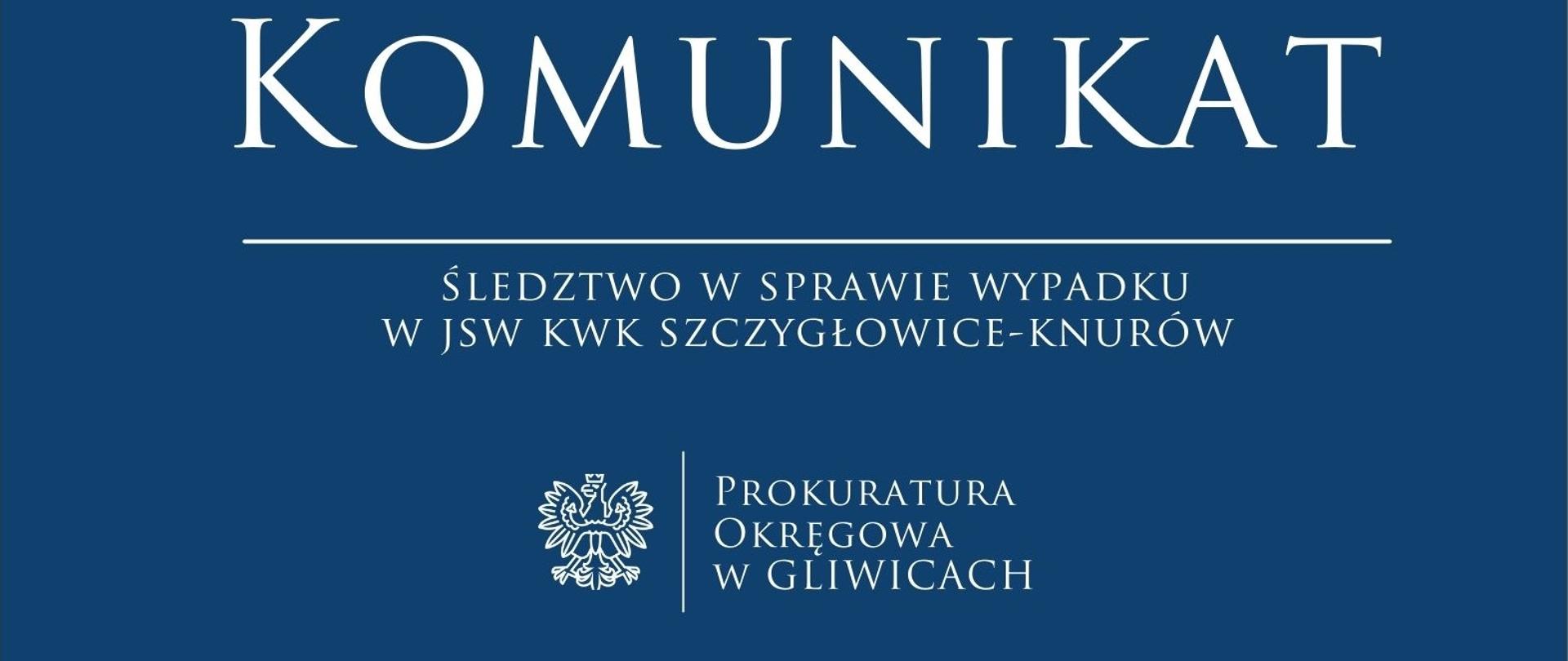Śledztwo w sprawie wypadku w JSW KWK Szczygłowice - Knurów