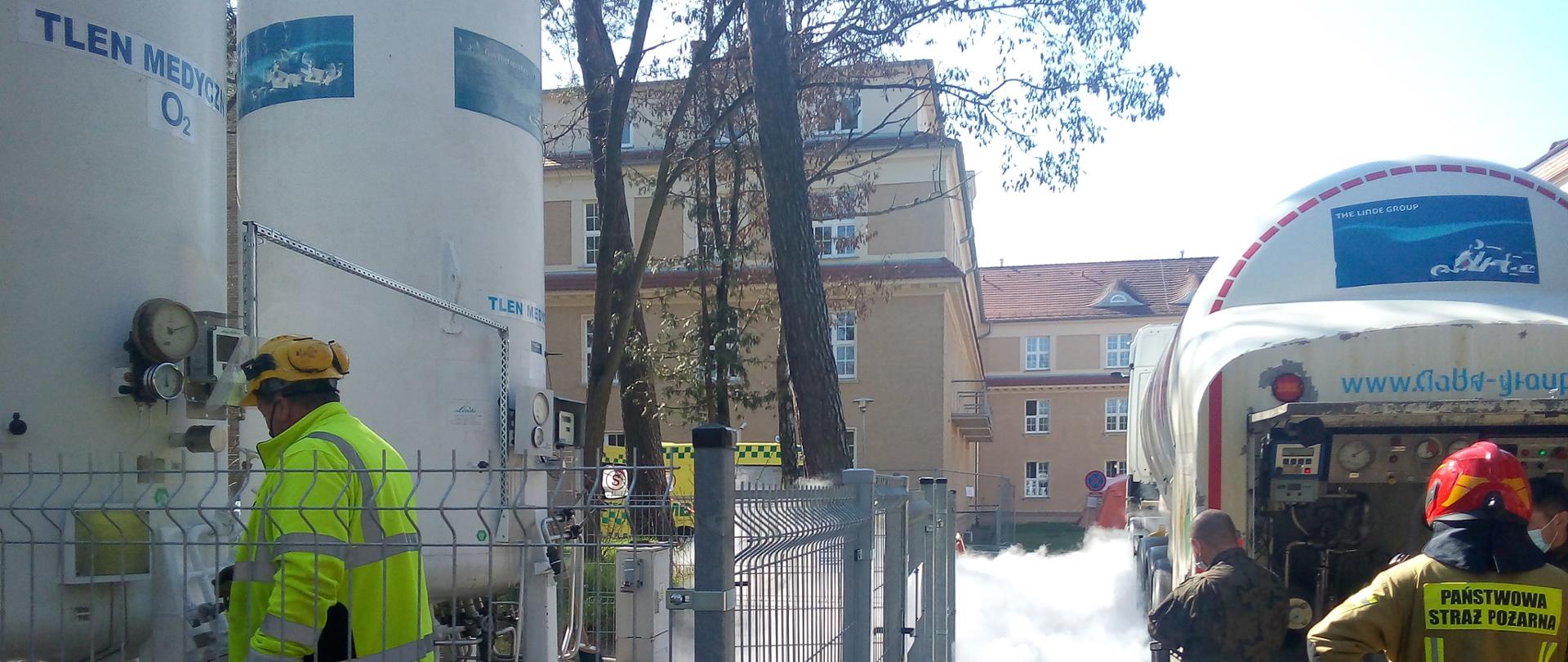 POMOC W UZUPEŁNIENIU TLENU MEDYCZNEGO W SZPITALU W CHODZIEŻY