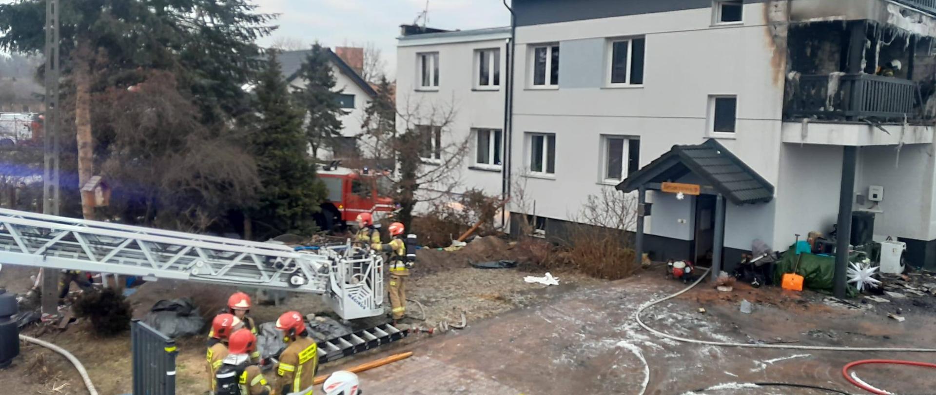 Pożar w miejscowości Kątna